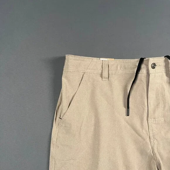 NEW PrAna Shorts Mens 40 Brown Tan 8 Inch Chino Lightweight Adventure Hybridizer - Picture 2 of 13
